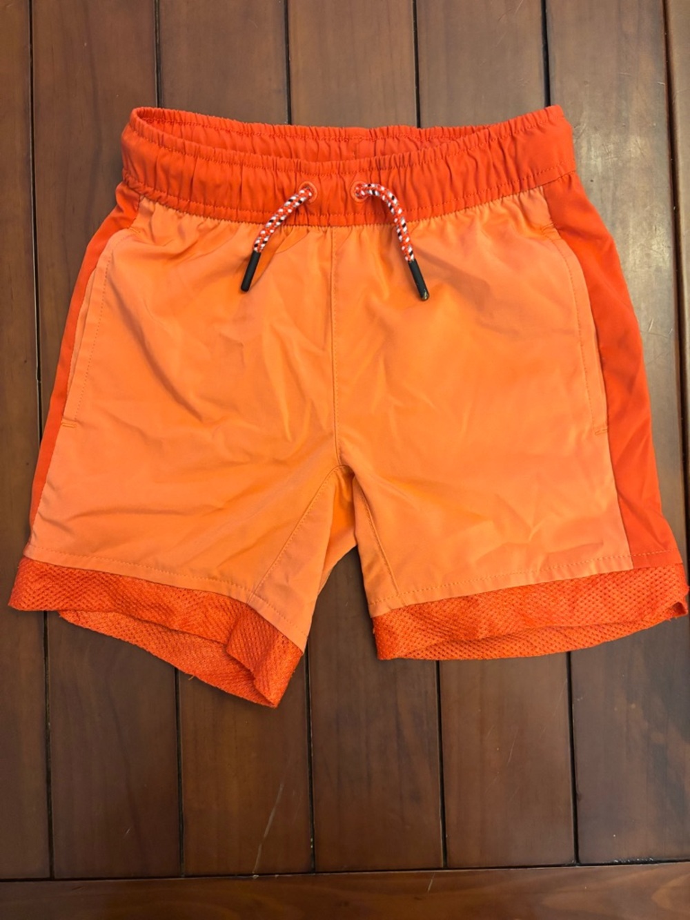 Hanna Andersson Bright Orange Kids' Swim Shorts